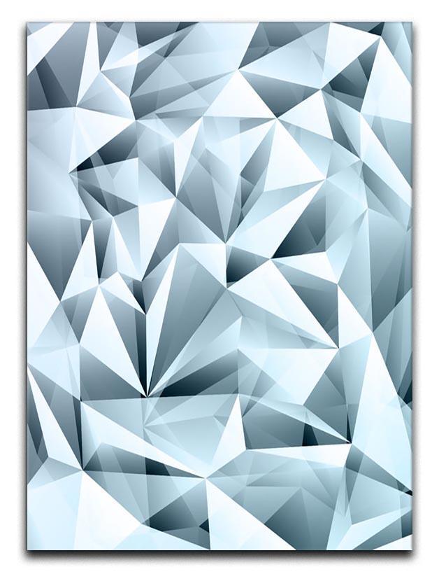 Blue abstract crystal Canvas Print or Poster  - Canvas Art Rocks - 1