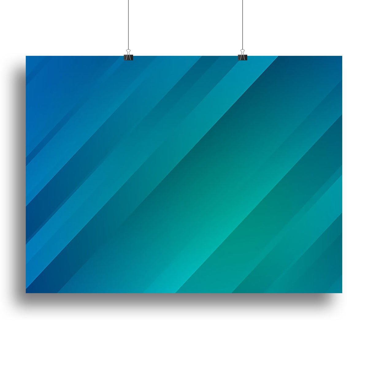 Blue and Green Canvas Print or Poster