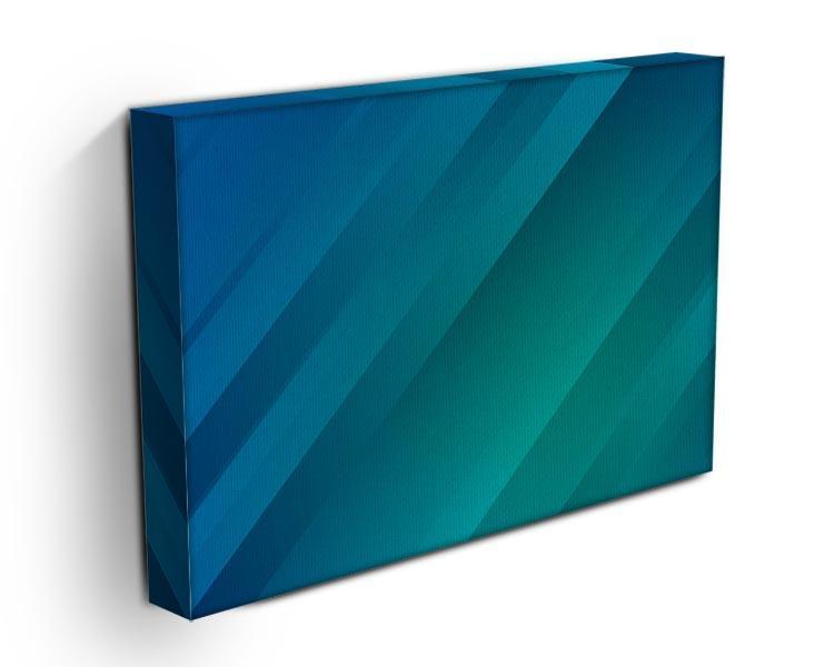 Blue and Green Canvas Print or Poster - Canvas Art Rocks - 3