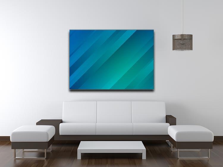 Blue and Green Canvas Print or Poster - Canvas Art Rocks - 4