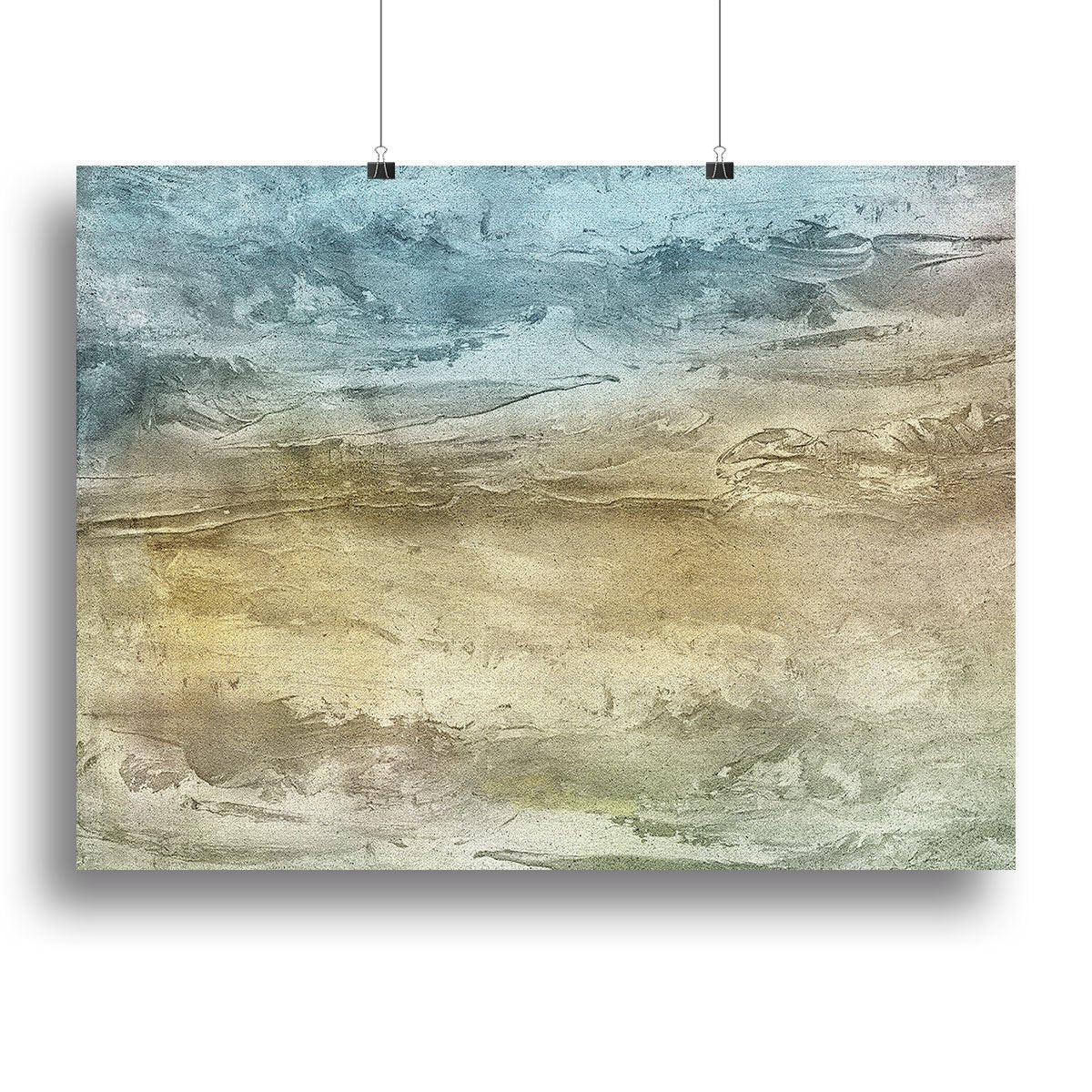 Blue and Grey Painting Canvas Print or Poster