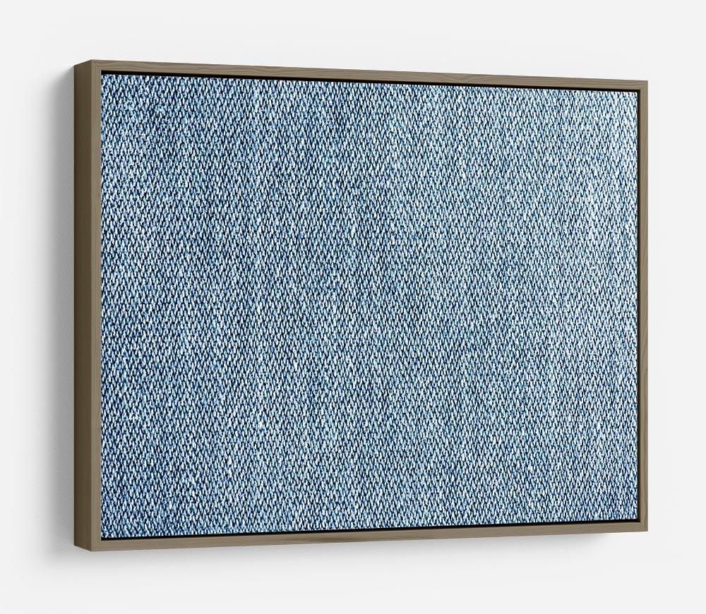 Blue denim texture HD Metal Print - Canvas Art Rocks - 10