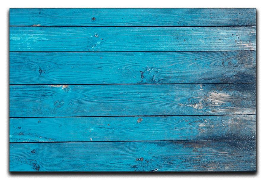 Blue painted wood texture Canvas Print or Poster - Canvas Art Rocks - 1