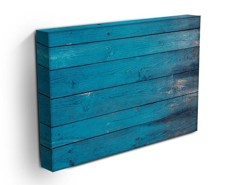 Blue painted wood texture Canvas Print or Poster - Canvas Art Rocks - 3