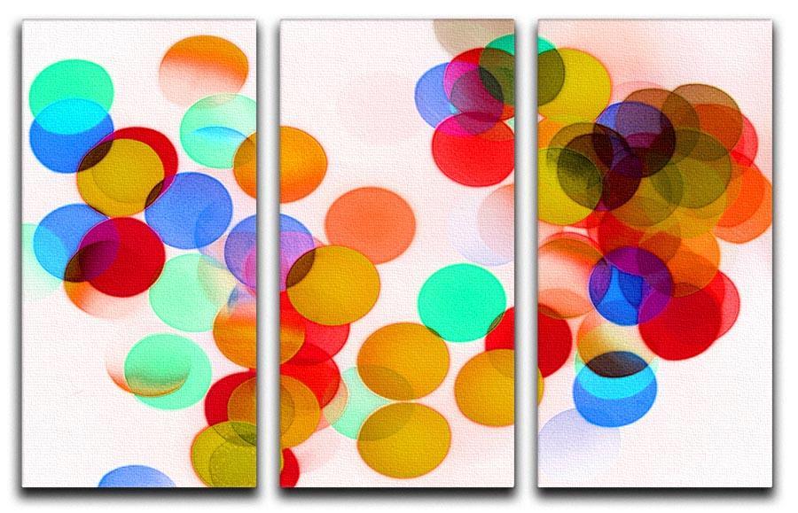 Blurred Lights 3 Split Panel Canvas Print - Canvas Art Rocks - 1
