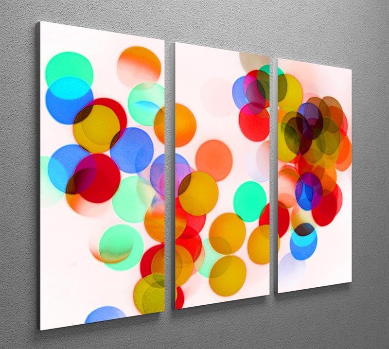 Blurred Lights 3 Split Panel Canvas Print - Canvas Art Rocks - 2