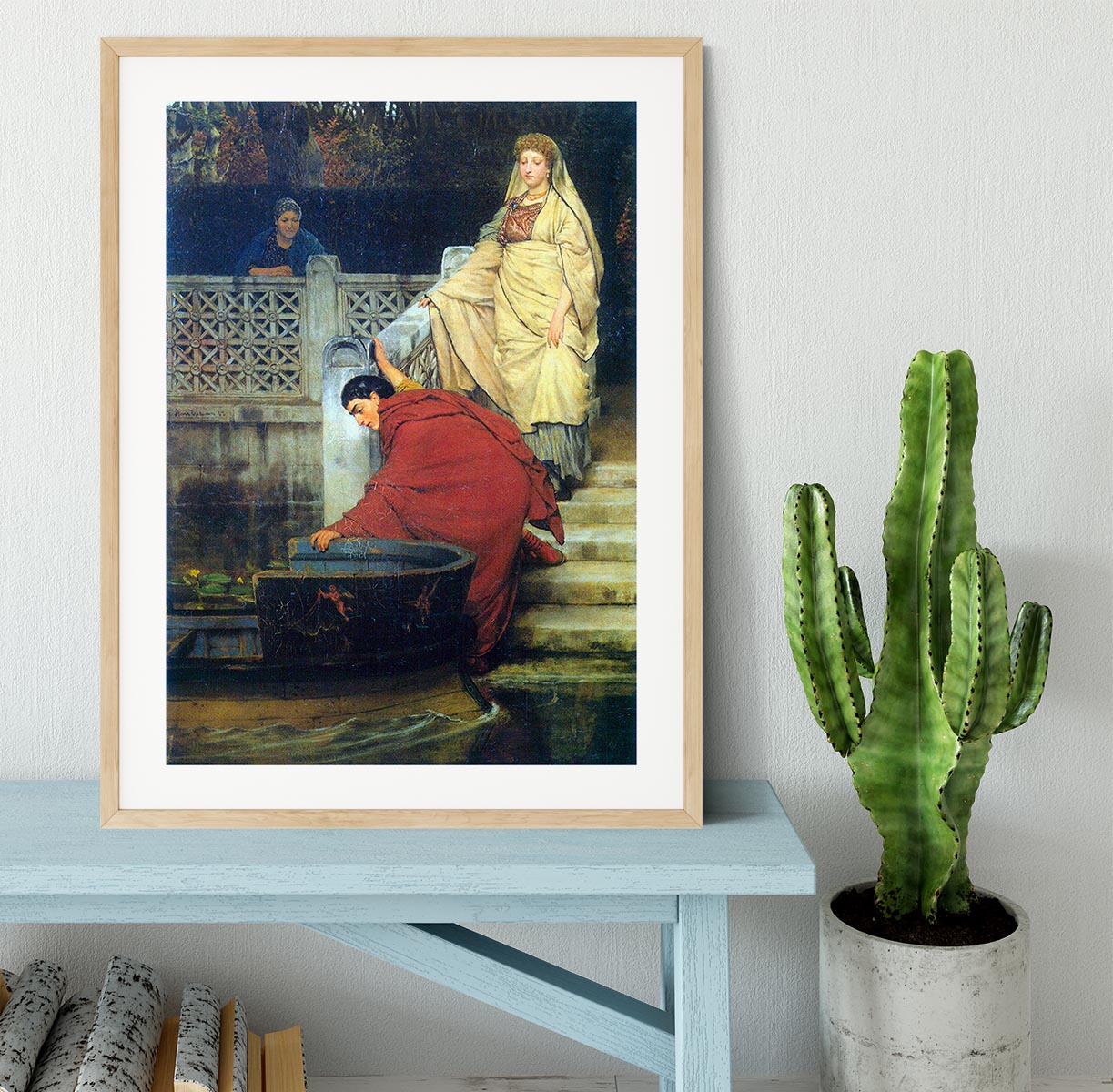 Boating by Alma Tadema Framed Print - Canvas Art Rocks - 3