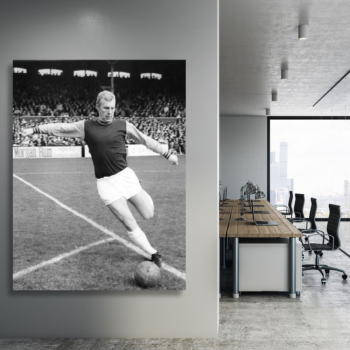 Bobby Moore West Ham Footballer Canvas Print or Poster