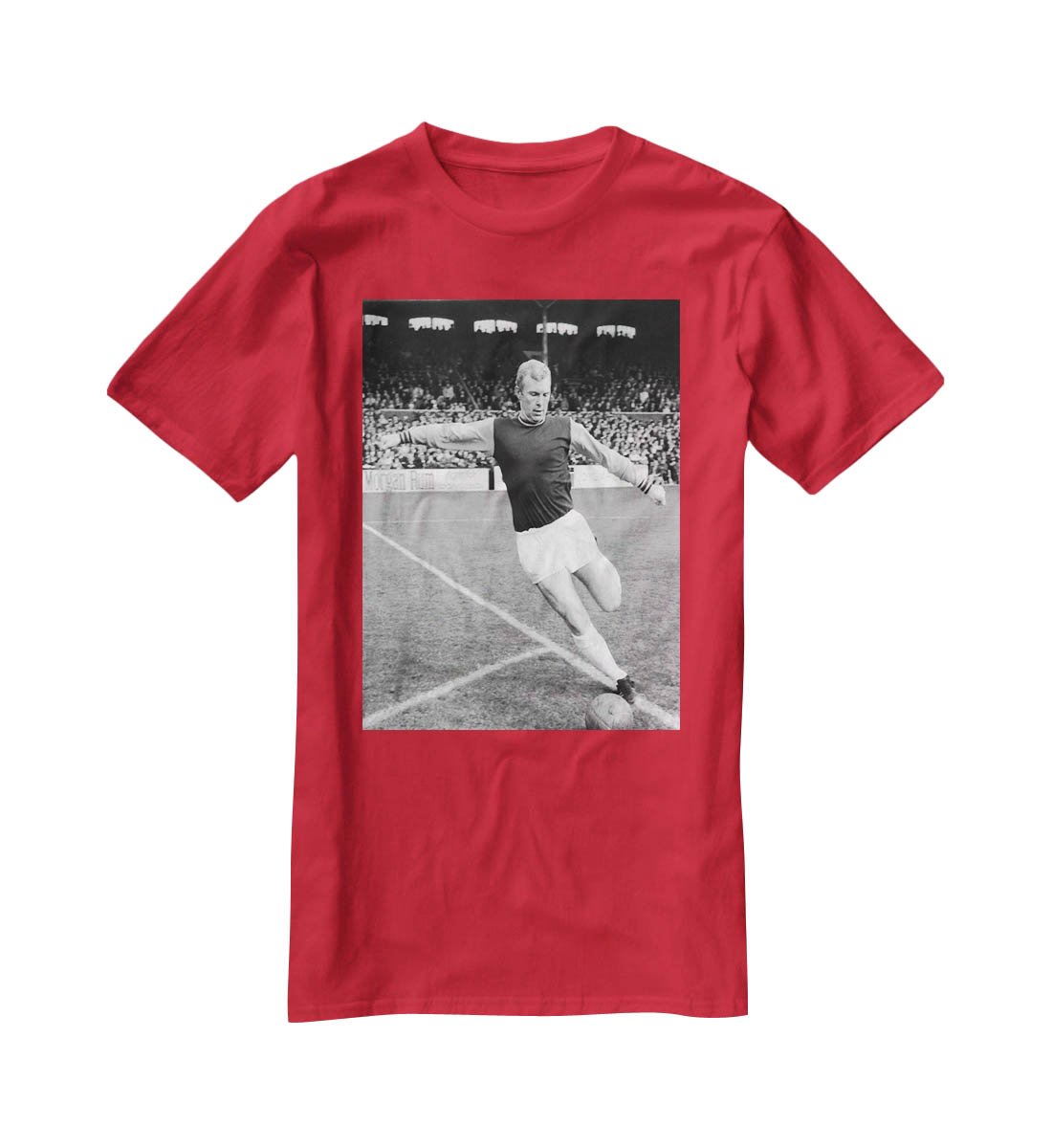 Bobby Moore West Ham Footballer T-Shirt - Canvas Art Rocks - 4