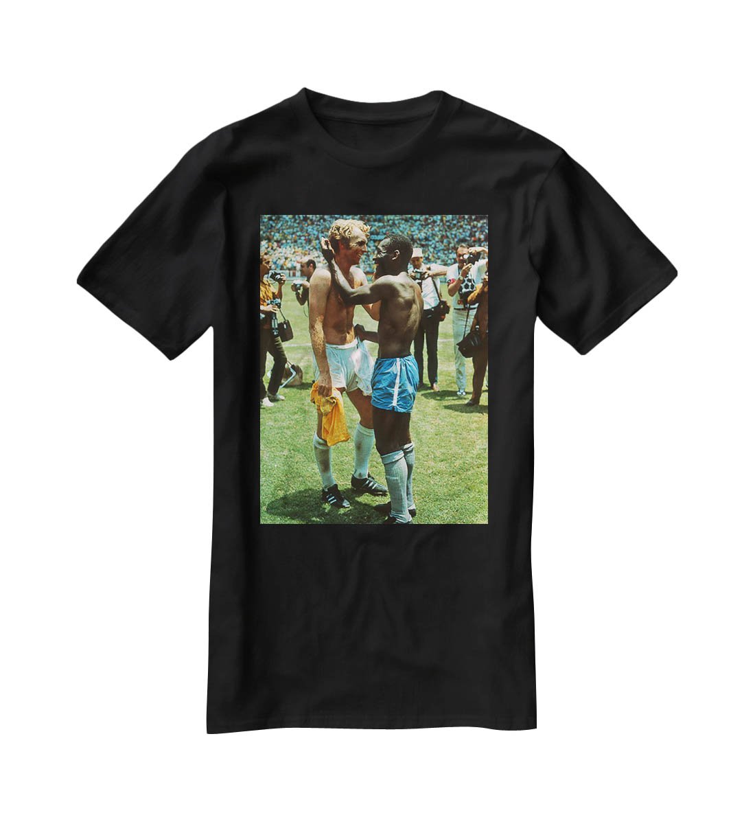 Bobby Moore and Pele T-Shirt - Canvas Art Rocks - 1