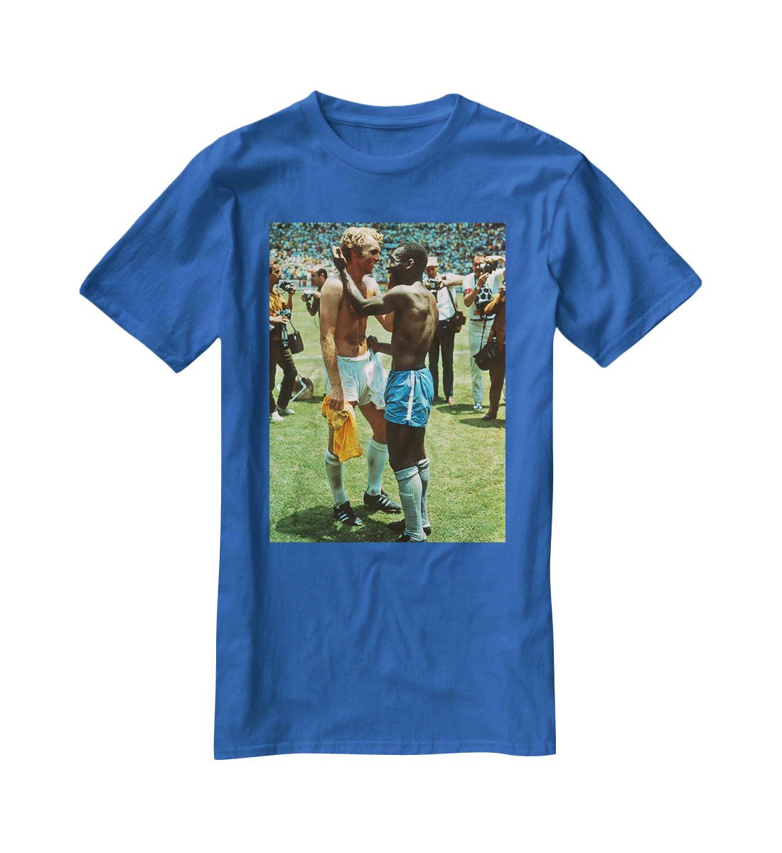 Bobby Moore and Pele T-Shirt - Canvas Art Rocks - 2