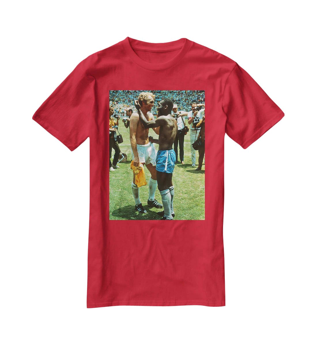 Bobby Moore and Pele T-Shirt - Canvas Art Rocks - 4