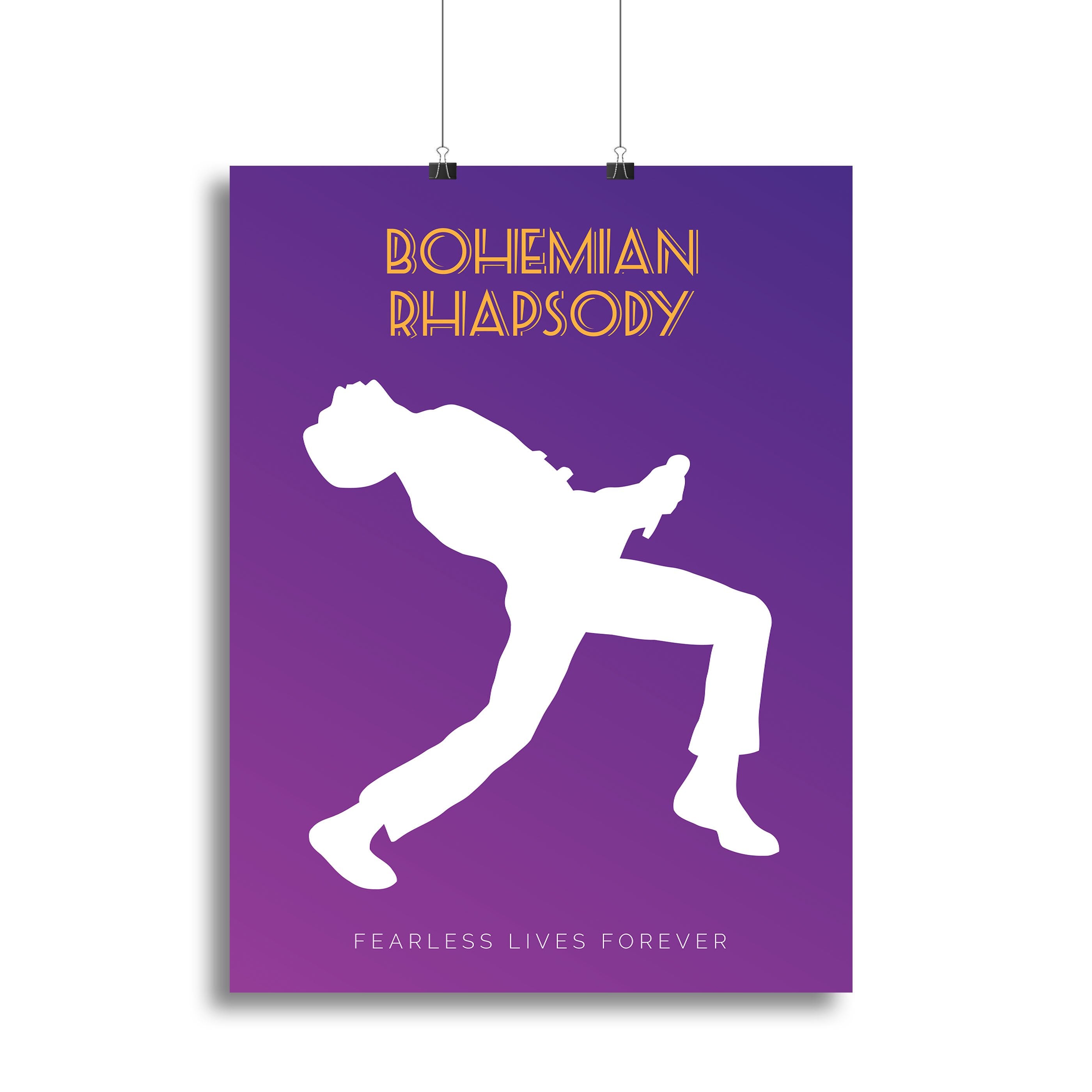 Bohemian Rhapsody Minimal Movie Canvas Print or Poster
