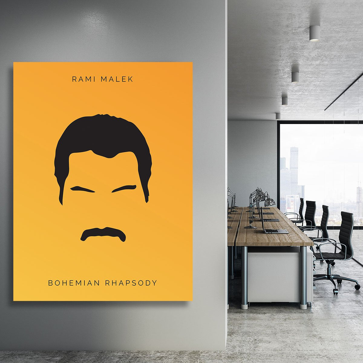 Bohemian Rhapsody Rami Malek Minimal Movie Canvas Print or Poster