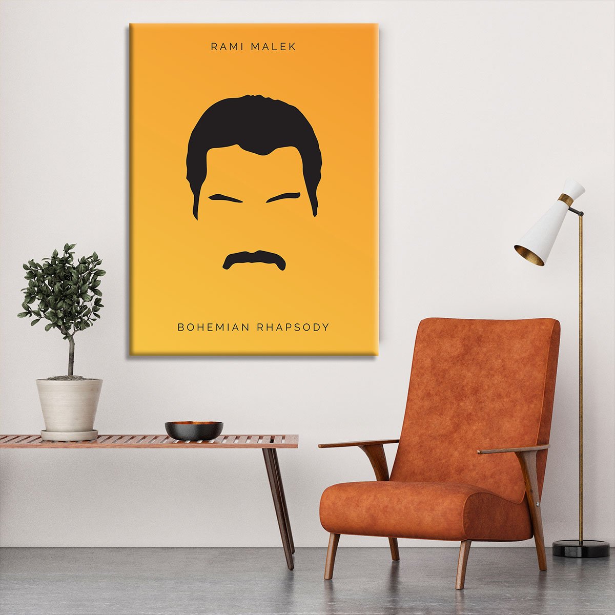 Bohemian Rhapsody Rami Malek Minimal Movie Canvas Print or Poster