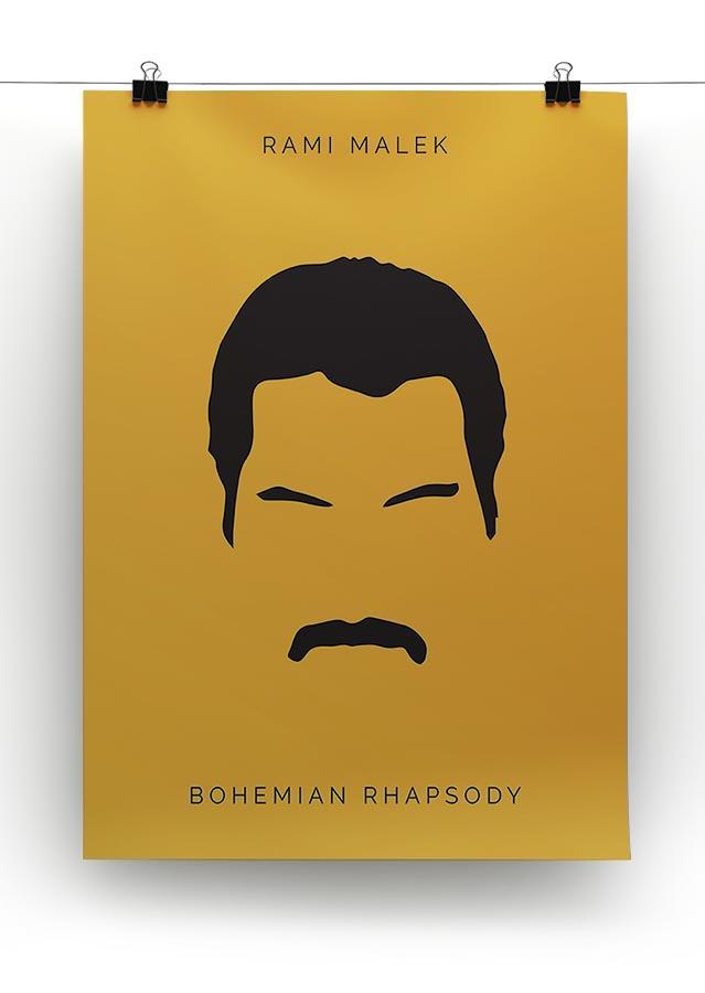 Bohemian Rhapsody Rami Malek Minimal Movie Canvas Print or Poster - Canvas Art Rocks - 2