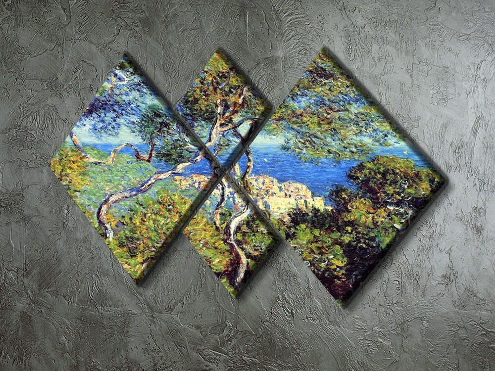 Bordighera by Monet 4 Square Multi Panel Canvas - Canvas Art Rocks - 2