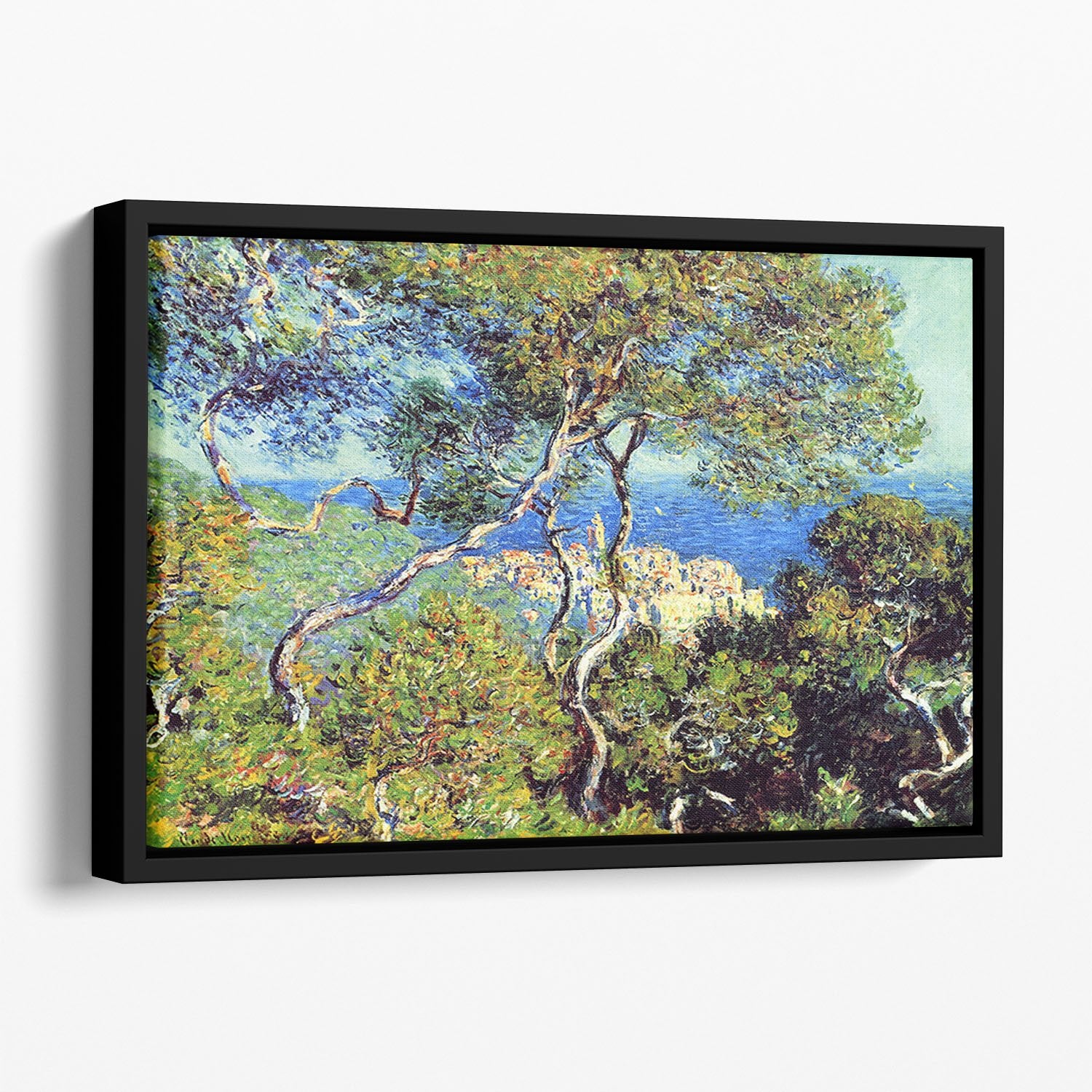 Bordighera by Monet Floating Framed Canvas