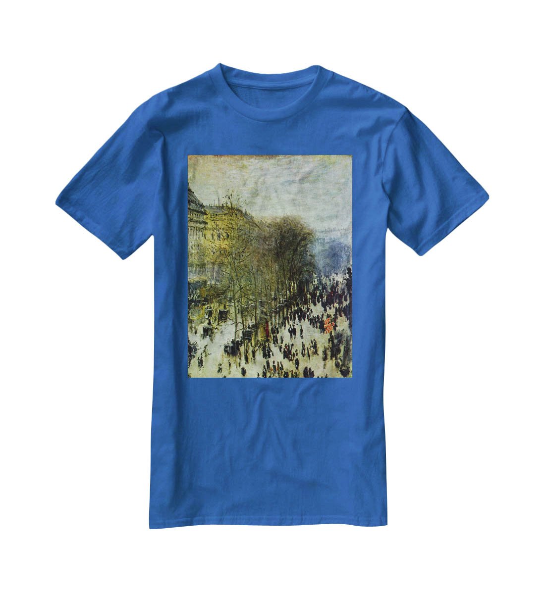Boulevard of Capucines by Monet T-Shirt - Canvas Art Rocks - 2