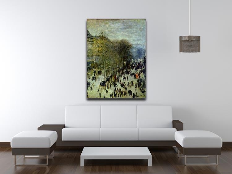 Boulevard of Capucines by Monet Canvas Print & Poster - Canvas Art Rocks - 4