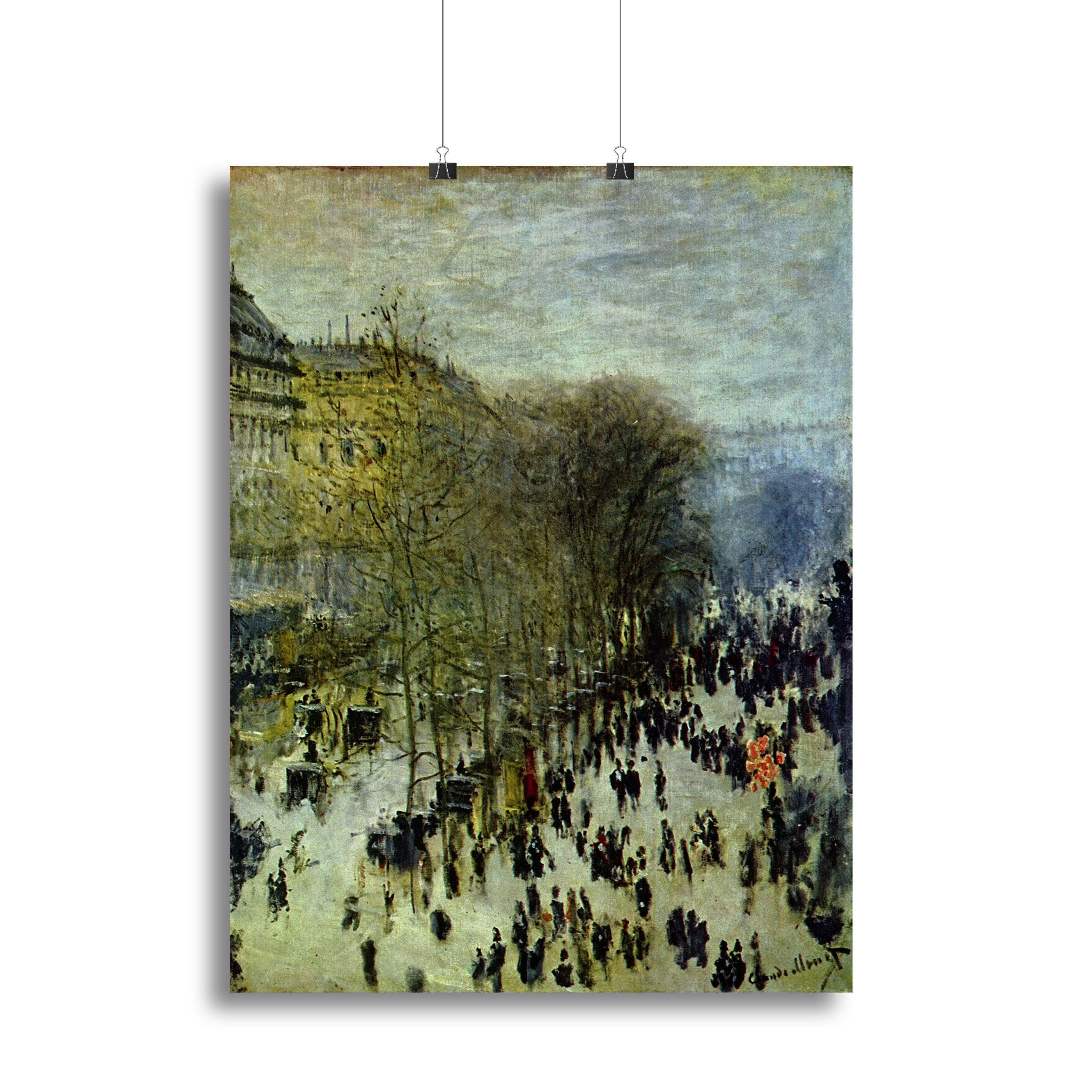 Boulevard of Capucines by Monet Canvas Print or Poster