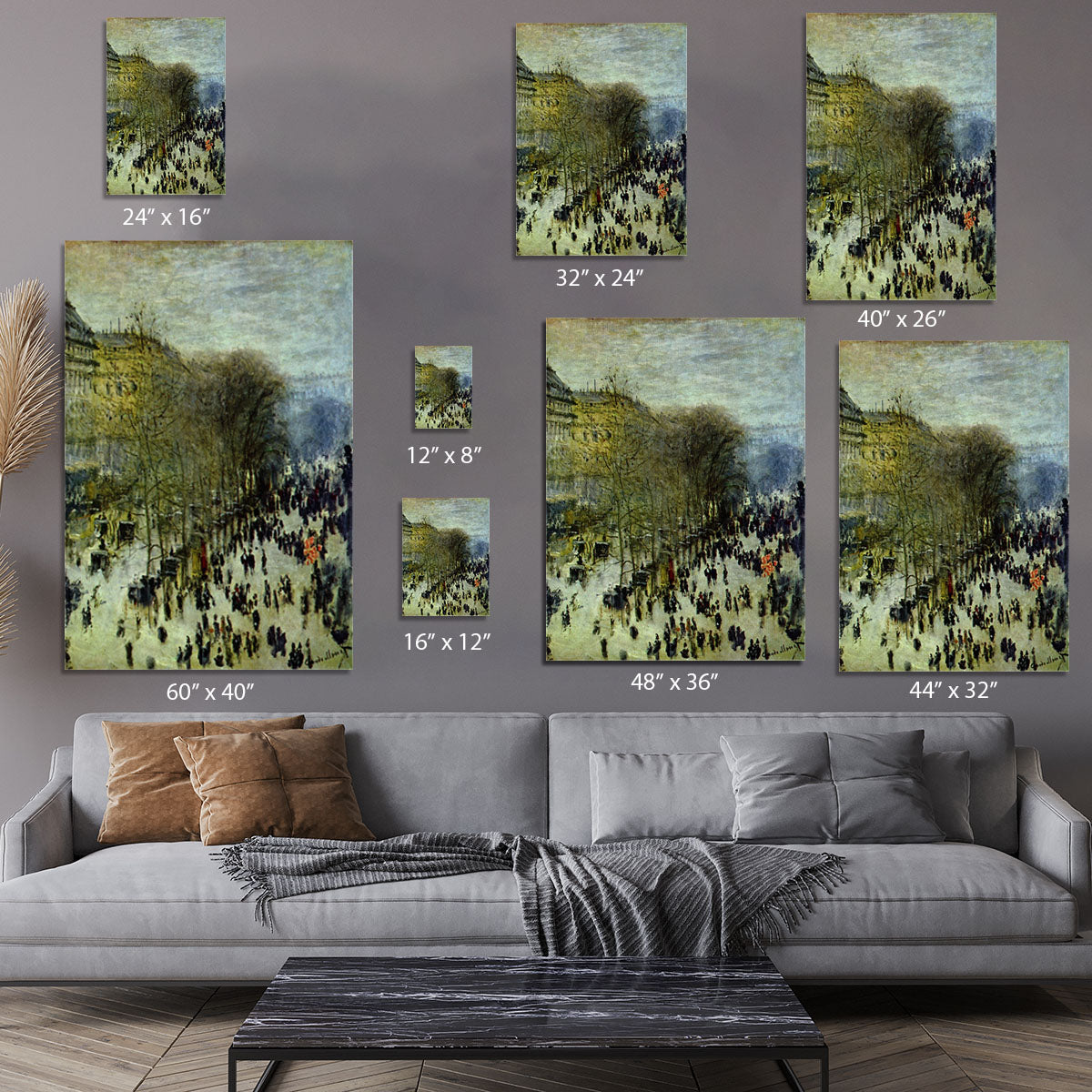 Boulevard of Capucines by Monet Canvas Print or Poster - Canvas Art Rocks - 7