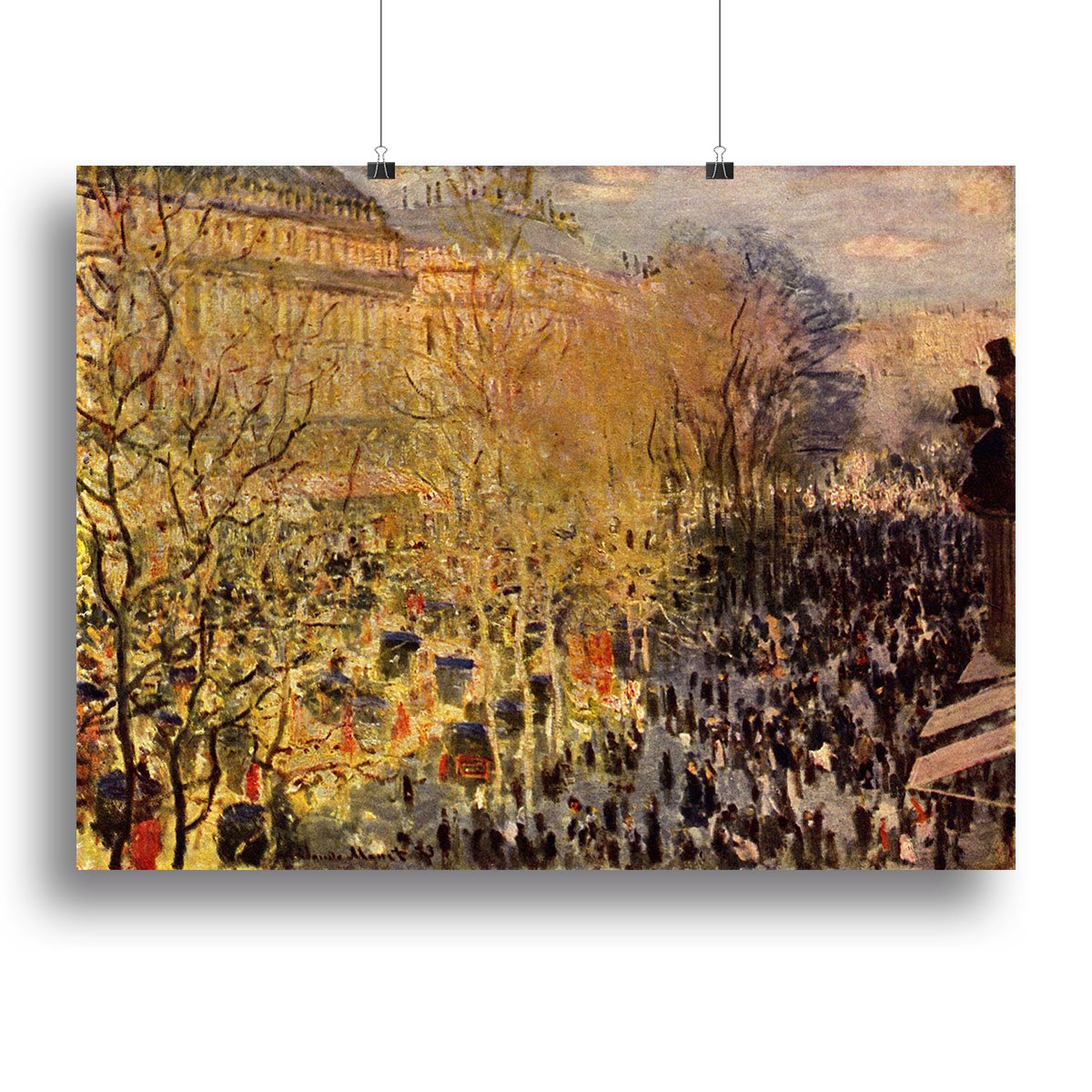 Boulevard of Capucines in Paris by Monet Canvas Print or Poster