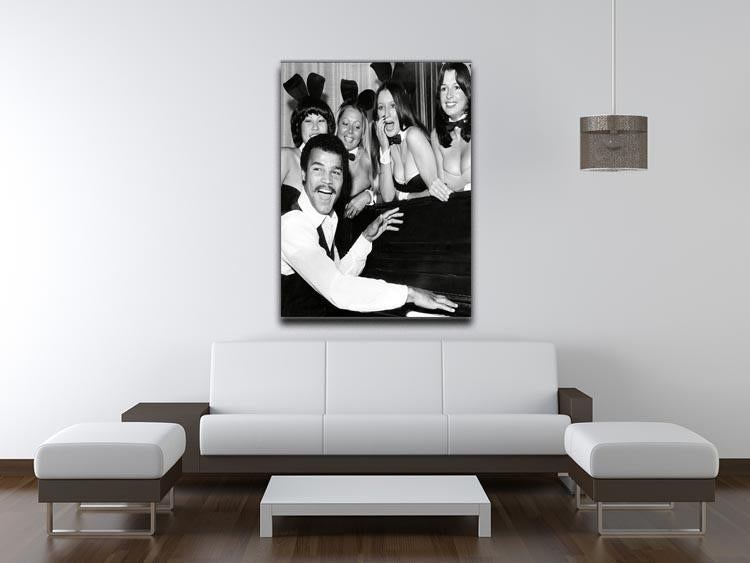 Boxer John Conteh with bunny girls at the playboy club Canvas Print or Poster - Canvas Art Rocks - 4