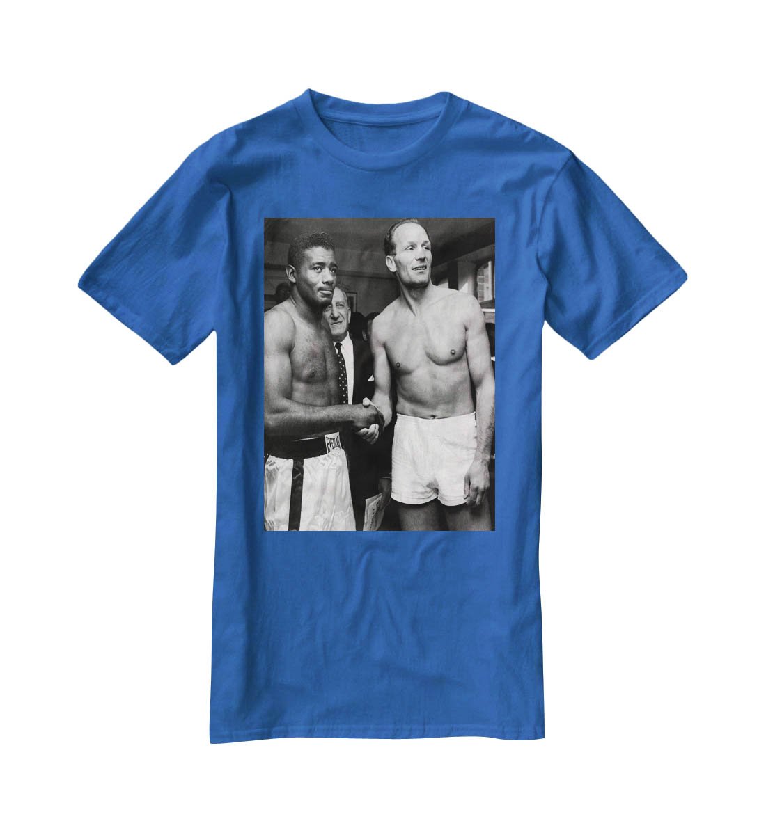 Boxers Floyd Patterson and Henry Cooper T-Shirt - Canvas Art Rocks - 2