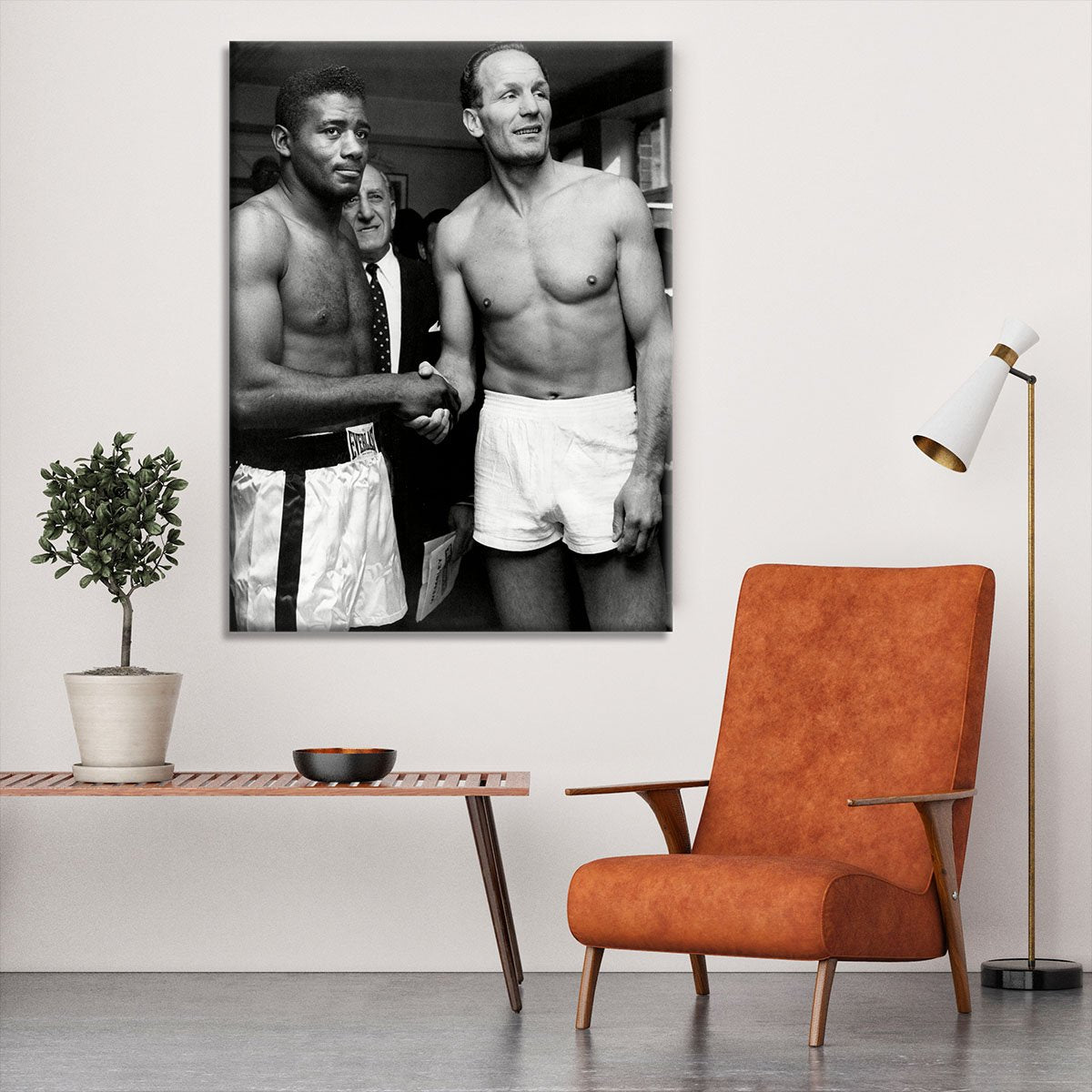 Boxers Floyd Patterson and Henry Cooper Canvas Print or Poster