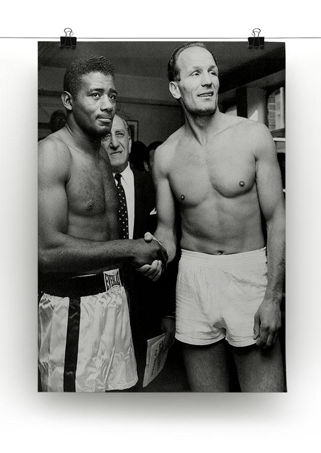 Boxers Floyd Patterson and Henry Cooper Canvas Print or Poster - Canvas Art Rocks - 2