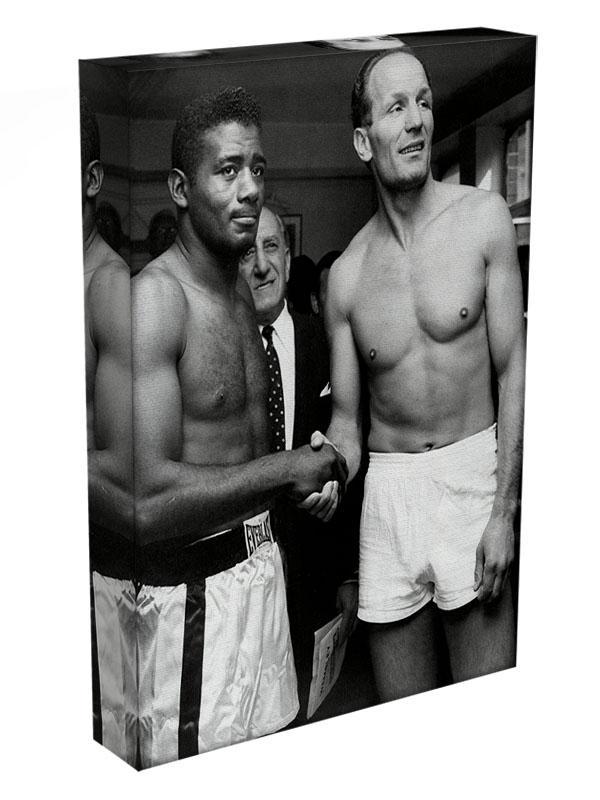 Boxers Floyd Patterson and Henry Cooper Canvas Print or Poster - Canvas Art Rocks - 3