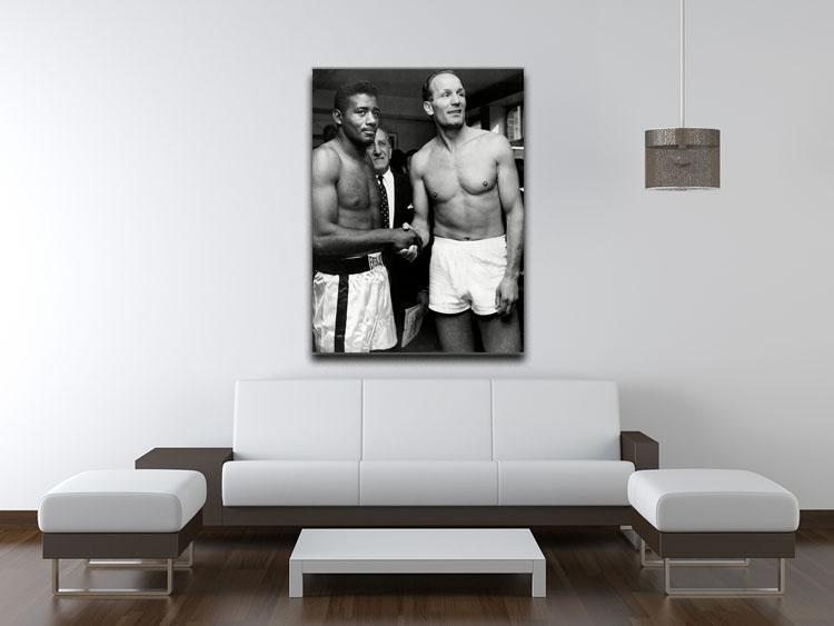 Boxers Floyd Patterson and Henry Cooper Canvas Print or Poster - Canvas Art Rocks - 4