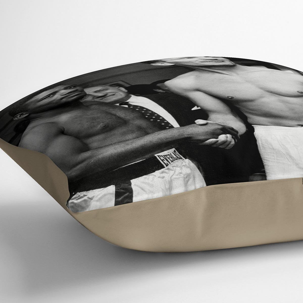 Boxers Floyd Patterson and Henry Cooper Cushion