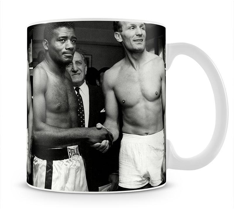 Boxers Floyd Patterson and Henry Cooper Mug - Canvas Art Rocks - 1