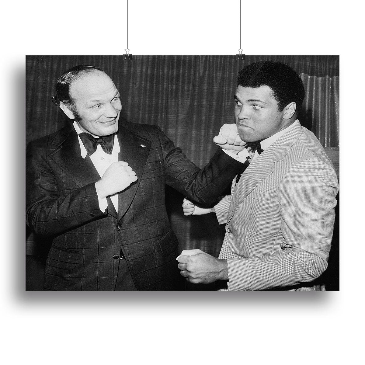 Boxers Henry Cooper and Muhammad Ali Canvas Print or Poster