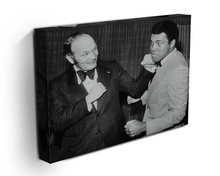 Boxers Henry Cooper and Muhammad Ali Canvas Print or Poster - Canvas Art Rocks - 3