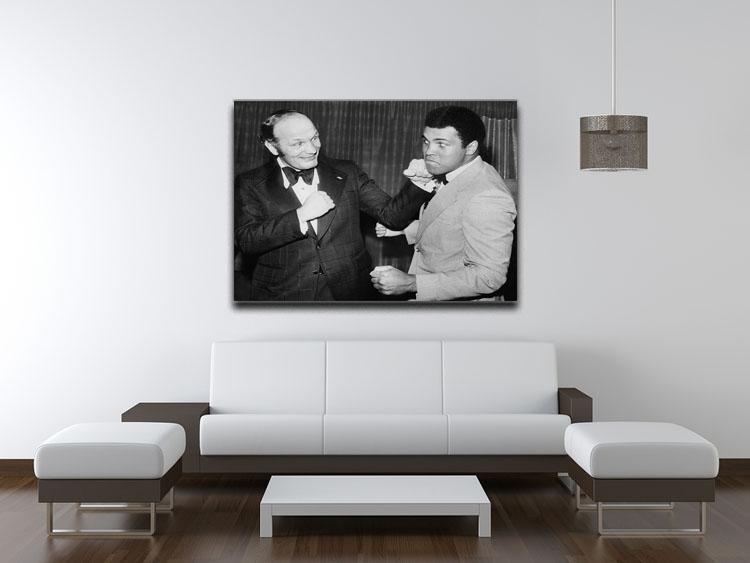 Boxers Henry Cooper and Muhammad Ali Canvas Print or Poster - Canvas Art Rocks - 4