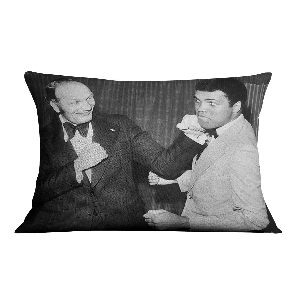 Boxers Henry Cooper and Muhammad Ali Cushion
