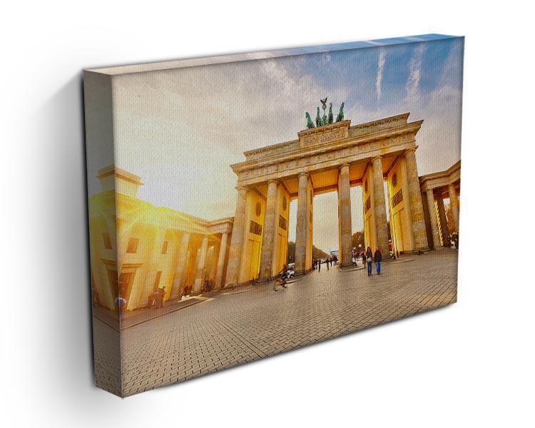 Brandenburg gate at sunset Canvas Print or Poster - Canvas Art Rocks - 3