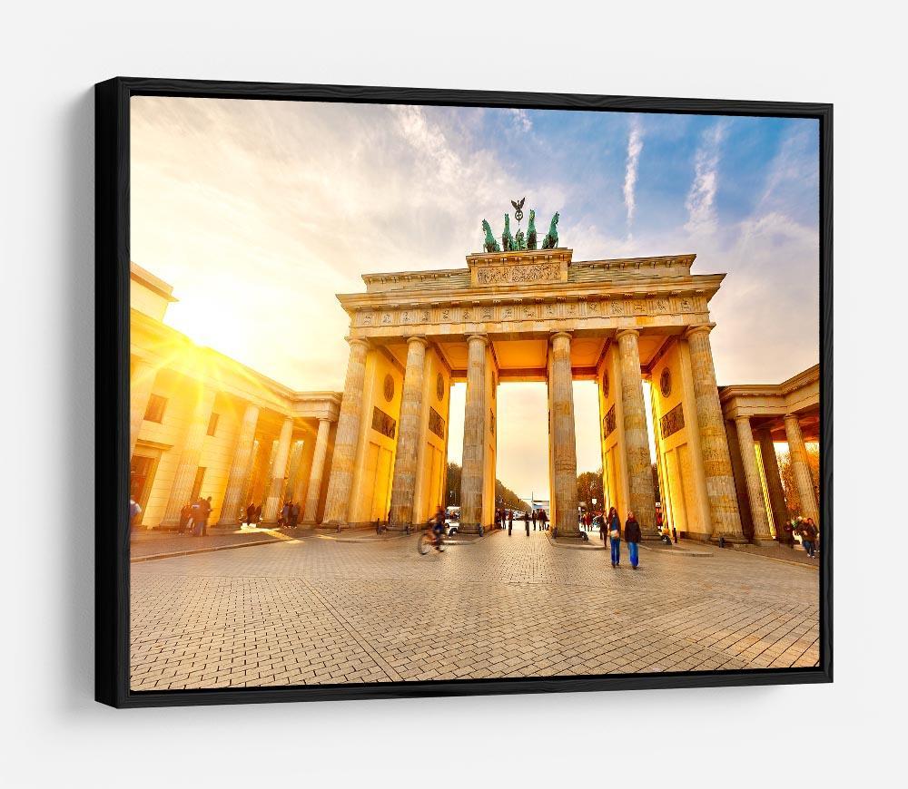 Brandenburg gate at sunset HD Metal Print