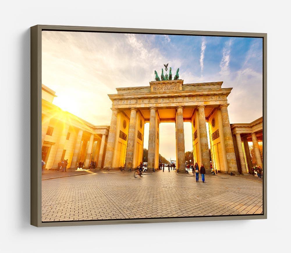 Brandenburg gate at sunset HD Metal Print