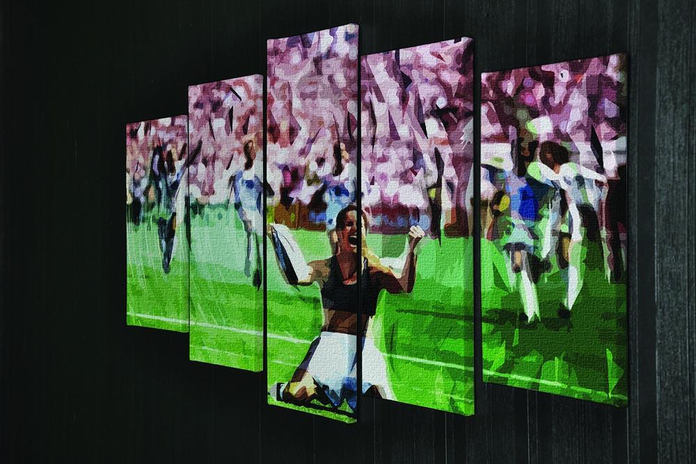 Brandi Chastain Celebrates USA Soccer 1999 5 Split Panel Canvas - Canvas Art Rocks - 2