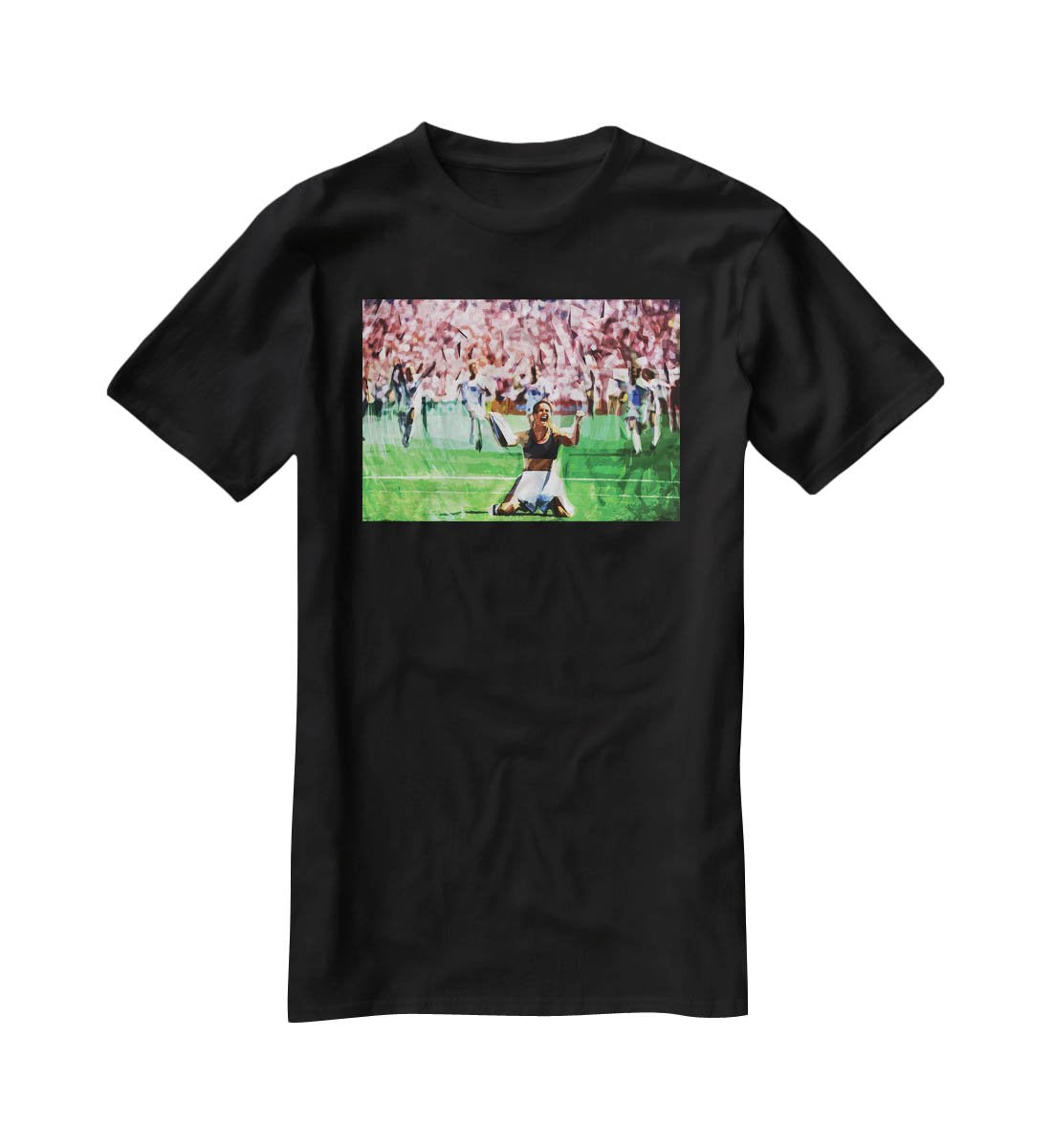 Brandi Chastain Celebrates USA Soccer 1999 T-Shirt - Canvas Art Rocks - 1