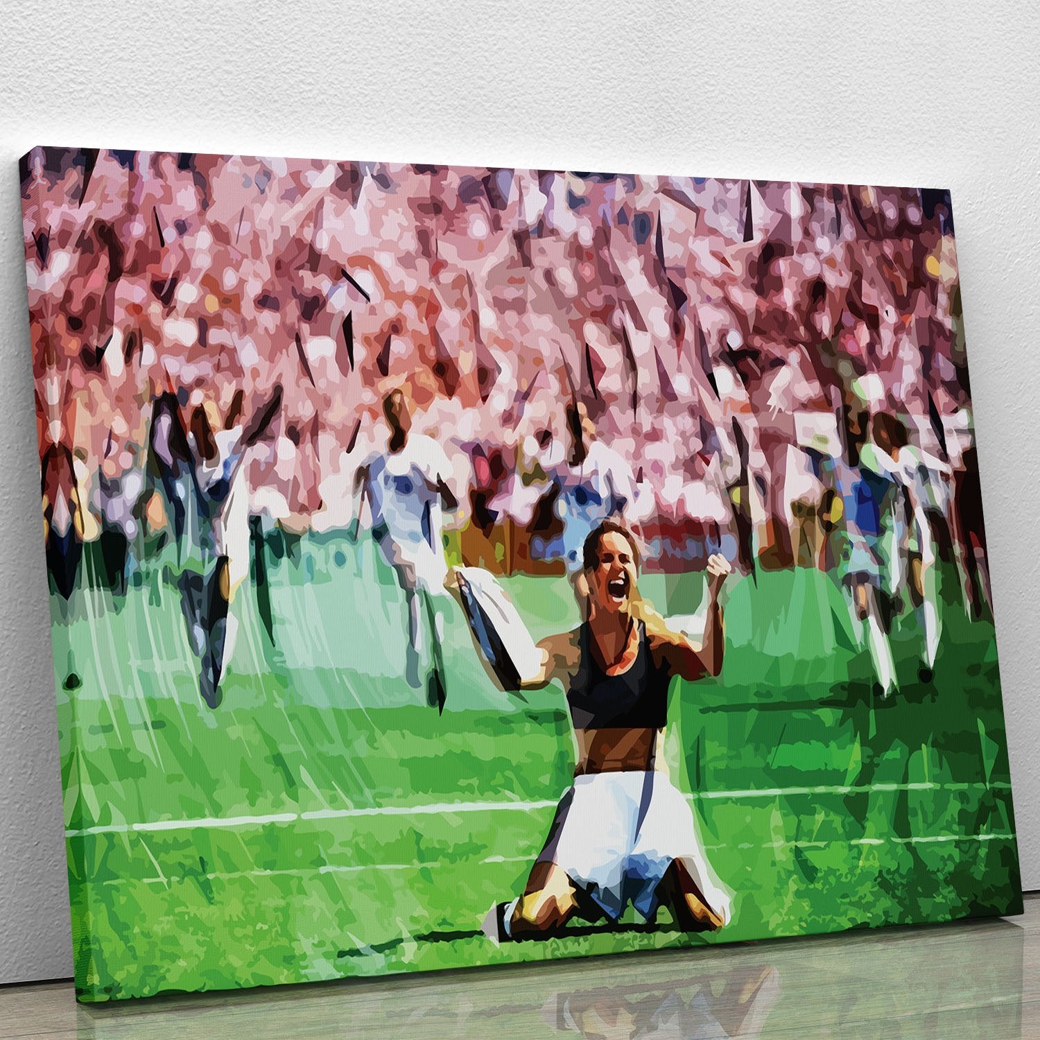 Brandi Chastain Celebrates USA Soccer 1999 Canvas Print or Poster