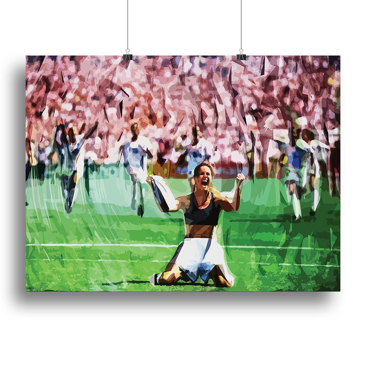 Brandi Chastain Celebrates USA Soccer 1999 Canvas Print or Poster