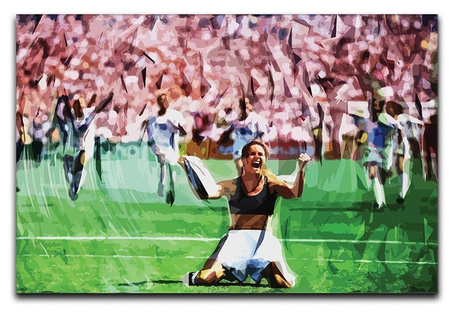 Brandi Chastain Celebrates USA Soccer 1999 Canvas Print or Poster  - Canvas Art Rocks - 1