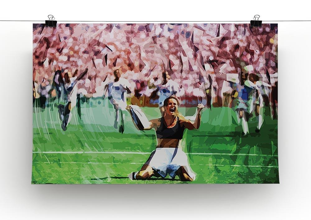 Brandi Chastain Celebrates USA Soccer 1999 Canvas Print or Poster - Canvas Art Rocks - 2