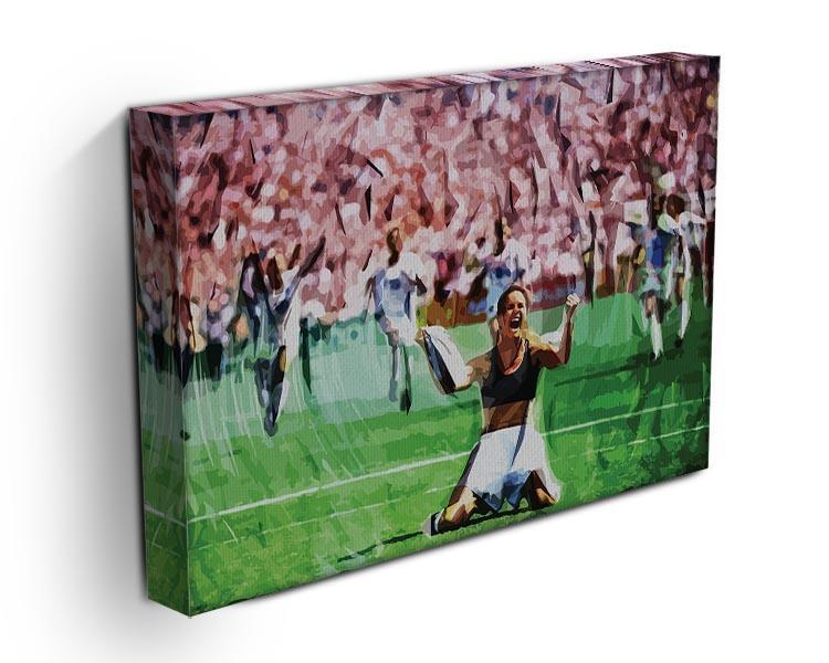 Brandi Chastain Celebrates USA Soccer 1999 Canvas Print or Poster - Canvas Art Rocks - 3