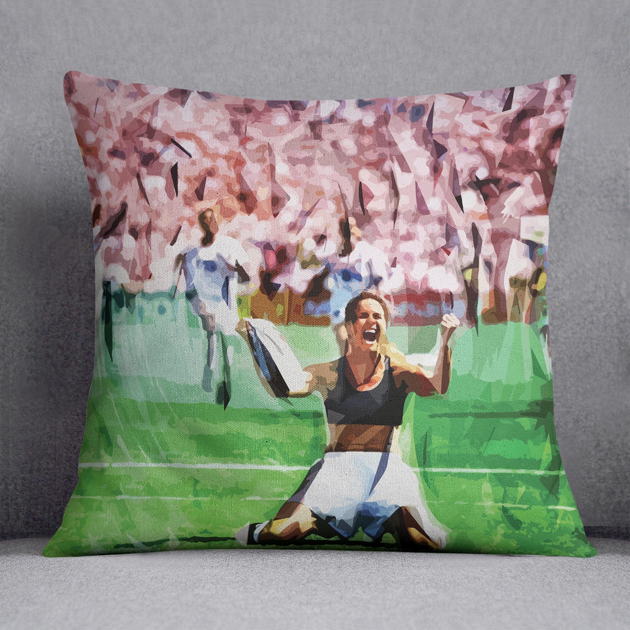 Brandi Chastain Celebrates USA Soccer 1999 Cushion